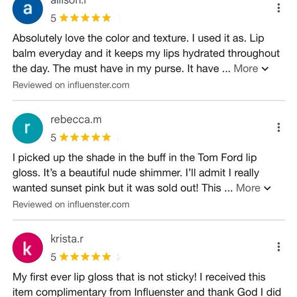 Tom Ford Luxe Hydrating High Shine Clear Lip Gloss w/ Jojoba Avocado & Olive Oil - Picture 2 of 4